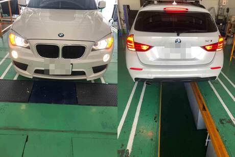 H24　BMW　X1　車検（ブレーキオイル、パンク修理剤）