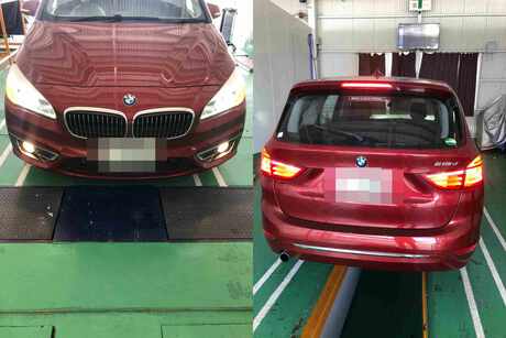 H28　BMW　2シリーズ　車検（タイヤ、フューエルフィルター）