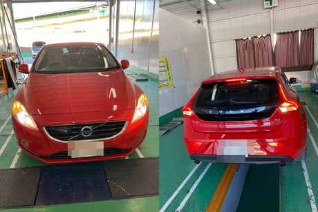 H27　ボルボ　V40　車検（オイル漏れ）