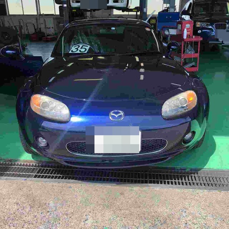H19　マツダ　ロードスター　エンジンチェックランプ点灯（インテークダクトホース破損）