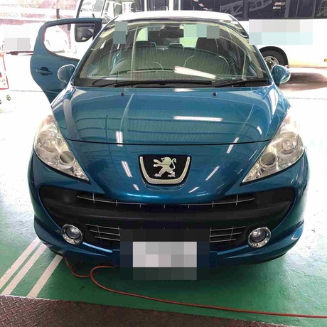 H20　プジョー　207　右リヤパワーウインドウ不良修理
