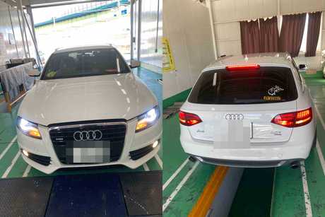 H21　アウディ　A4　1年点検（タイヤ、ウォーターポンプ、水温センサー、ベルト、ホース）