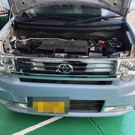 H25　トヨタ　ピクシス　マフラーから白煙
