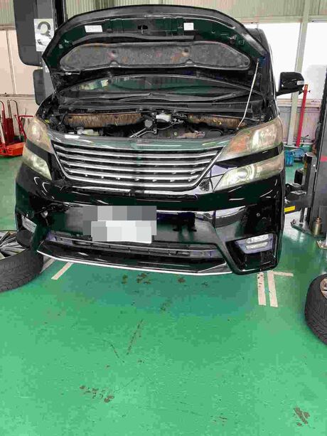 H21　トヨタ　ヴェルファイア　エンジン始動不良、水漏れ修理
