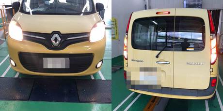 H25　ルノーカングー　車検（バッテリー、ブレーキオイル、ワイパーブレード）