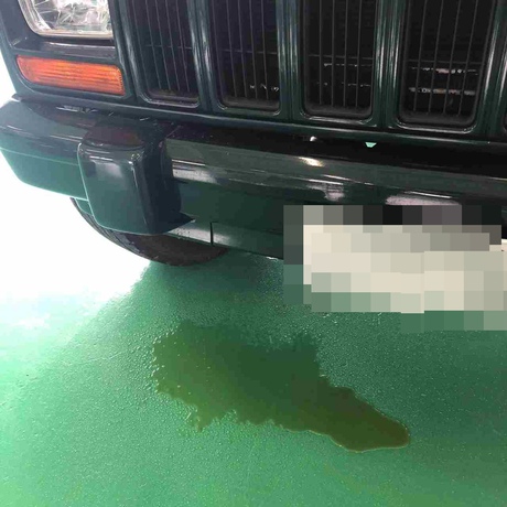 H13　クライスラージープチェロキー　冷却水漏れ修理