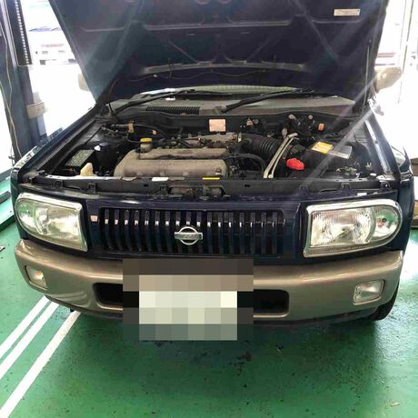 H12　ニッサン　ラシーン　水漏れ、ベルト異音、ホイール塗装