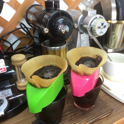 自家焙煎コーヒー豆専門店 勝浦珈琲 一人用コーヒードリッパー カリタ カフェ ウノ
