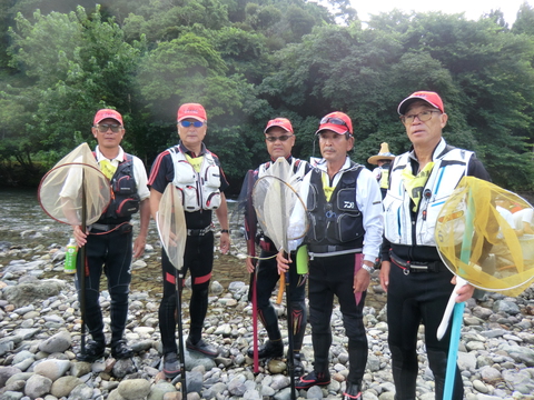 静岡県あゆ友釣選手権大会で団体4位！！