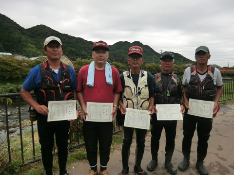 平成26年度　組合員あゆ友釣り友釣り大会　結果