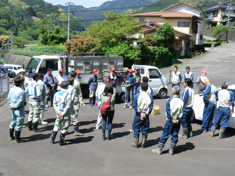 アユ体験放流実施