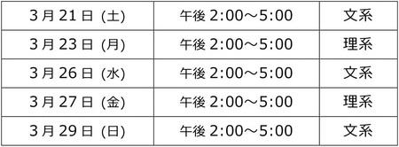 2020(令和2)年度 春期講習のお知らせ