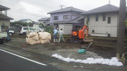 基礎工事に着手しました