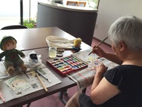 簡単　絵てがみ