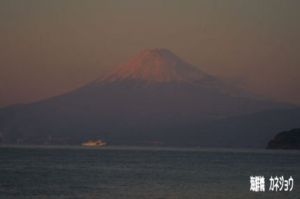 1月25日夕方の富士山