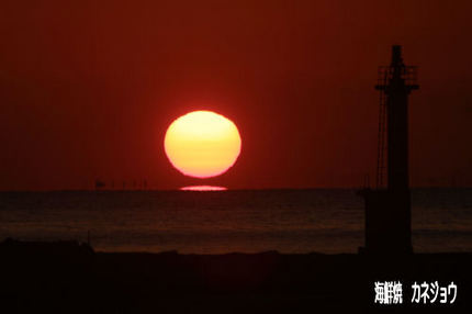 2月25日の夕陽