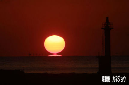 2月25日の夕陽
