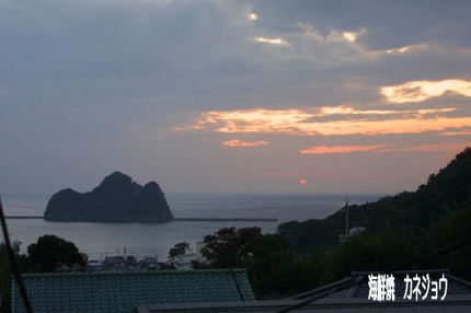 18日の夕陽