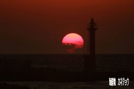 ２７日の夕陽２