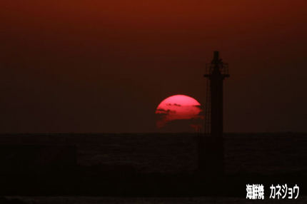 ２７日の夕陽２