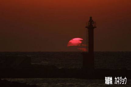 ２７日の夕陽２