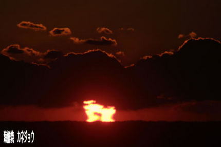6日の夕陽