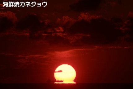 １９日の夕陽３