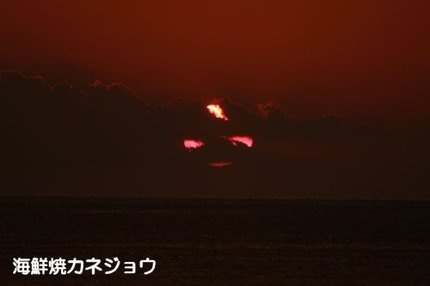 ２６日の夕陽１