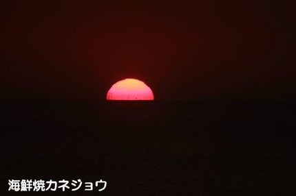 ２８日の夕陽