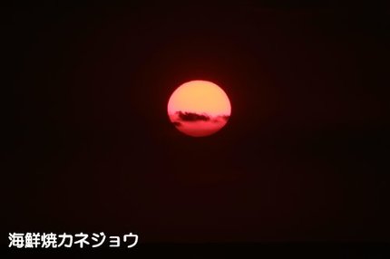 西伊豆の夕陽８日１