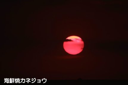西伊豆の夕陽８日１