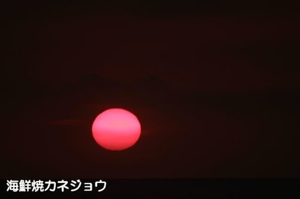 西伊豆の夕陽８日１