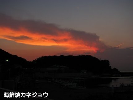 宇久須港夕景２２日２