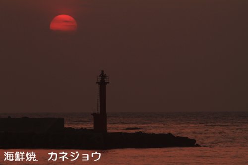 西伊豆の夕陽８日