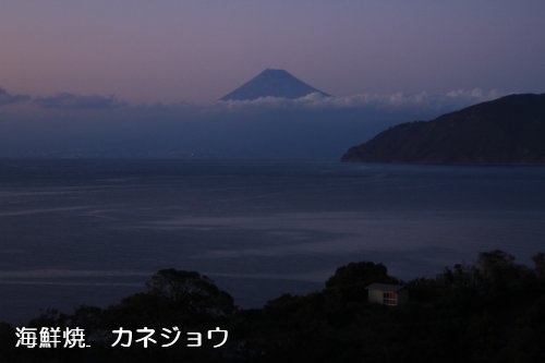 土肥からの富士山２６日夕方