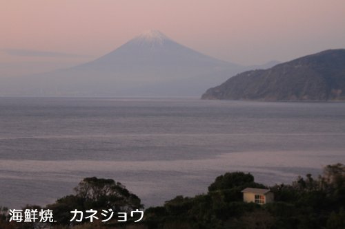 土肥からの富士山１２日夕方
