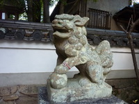 南都鏡神社の狛犬