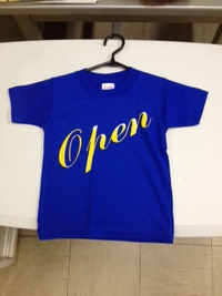 TシャツでOpen看板 2014/01/30 18:54:38