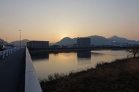 7:00の富士山方向