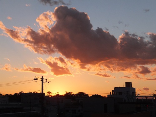 千本浜の夕陽が綺麗かも