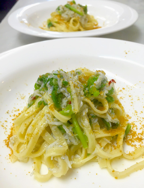 この時期、シェフがぜひお召し上がりいただいたいもの～春の食材のパスタ