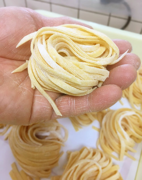 自家製手打ちパスタ～リングイネ ♪