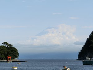 西伊豆戸田港からの今日の富士山