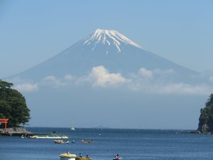 西伊豆戸田港からの今日の富士山