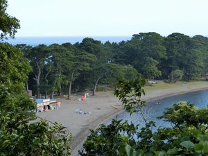 今朝の戸田御浜海水浴場