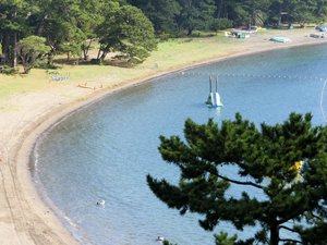 今朝の戸田御浜海水浴場