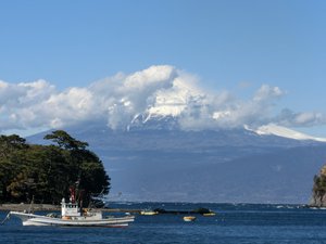 戸田港からの今日の富士山