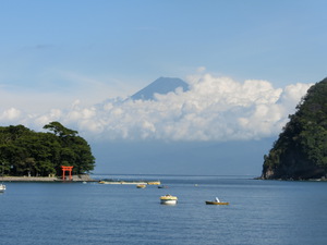 今日の富士山（戸田港yori)