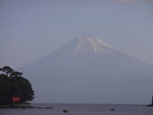 西伊豆戸田港からの今日の富士山