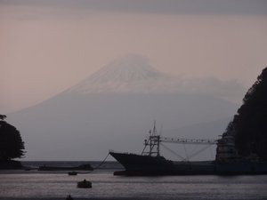 今日の富士山（西伊豆戸田港から）